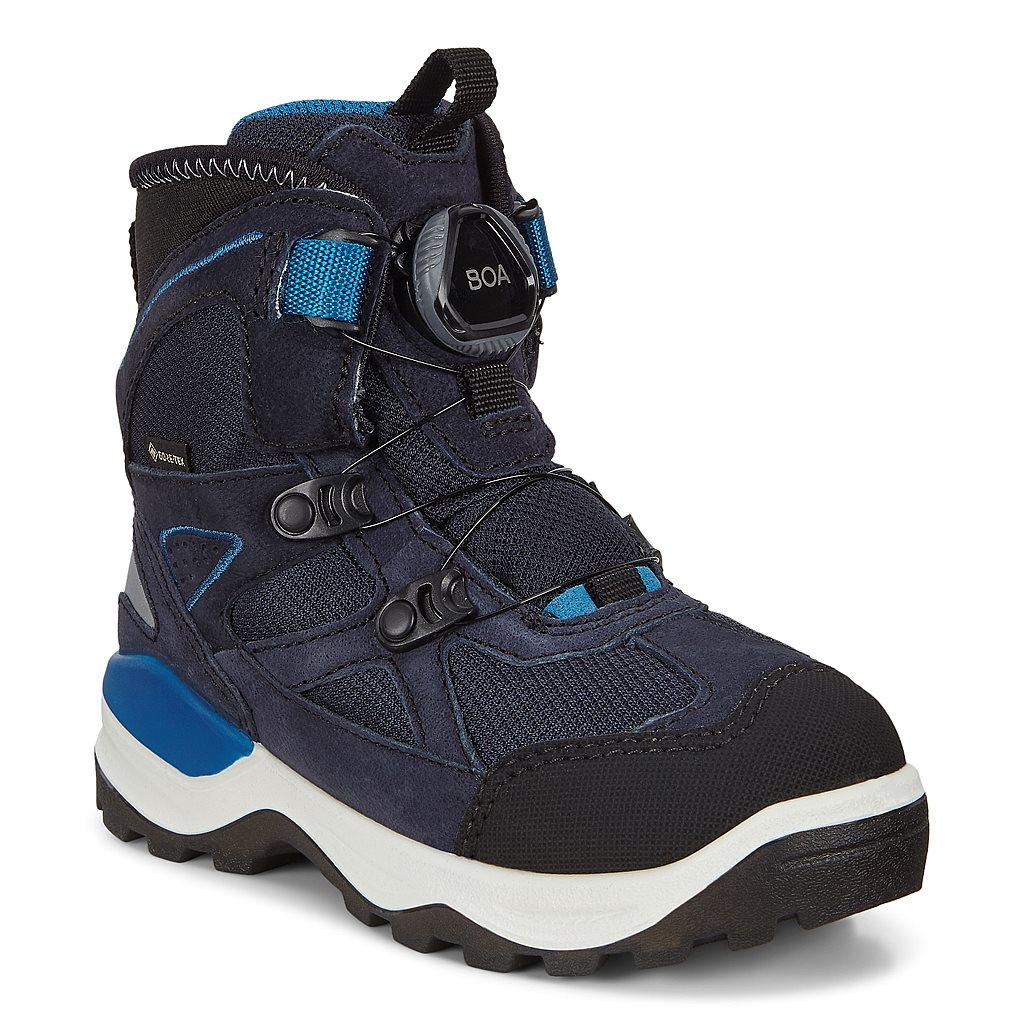 Ecco Snow Mountain Boys Snow Boots Blue Sale - India ZUI-936421